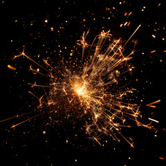 Obraz premium sparkler on black background