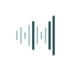 Equalizer, frequency vector icon. Audio signal