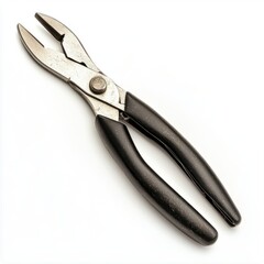 Obraz premium Generic Tool Pliers Moment Steel Black Background.