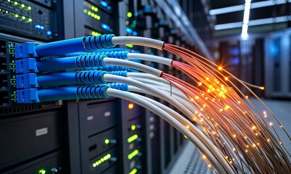 network hub and patch cables
