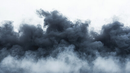 Obraz premium A dynamic view of dark billowing clouds against a bright white sky creating a dramatic atmosphere