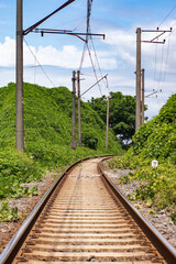 Railway tracks in the countryside, Georgia