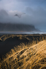Iceland's diverse landscape features majestic mountains, dramatic coastlines, glaciers, and...