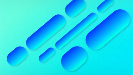Abstract Blue Gradient Shapes Background Design Digital Art Modern Texture Pattern Oval Lines