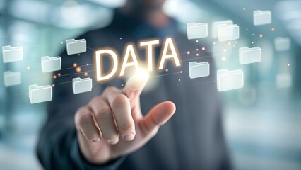 Computer and dashboard for data business analysis and Data Management System with KPI and database for technology finance, operations, sales, digital marketing