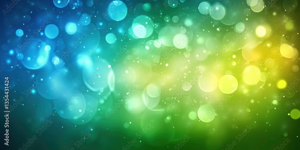 Poster vibrant bokeh background with blending colors