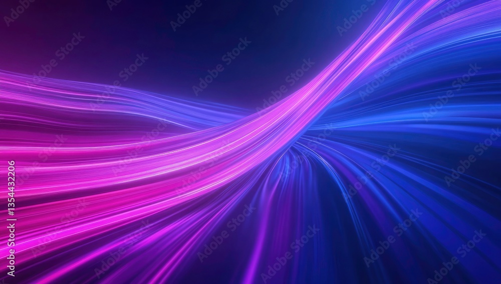 Poster dynamic abstract background with blending neon colors