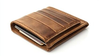 Leather Wallet with Credit Cards