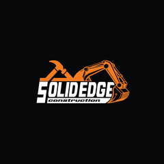 Construction Business Logo Design Vector Template