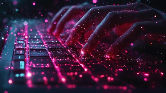 A concept of an office setting where a keylogger is surreptitiously installed on a work computer. 273