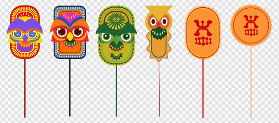 Bengali New Year, Subho Noboborsho Colorful Decorative Stick Set, Pohela Boishakh. 


