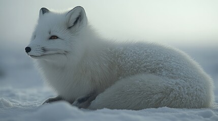 Fototapeta premium Arctic Fox in Winter Wonderland