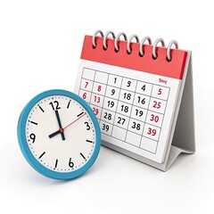 calendar and clock