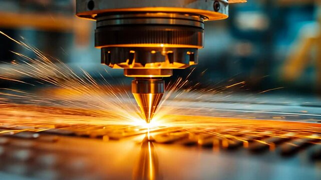 Industrial Laser Cutting Machine in Action (4)