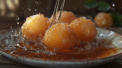 bolivian buñuelos with anise syrup