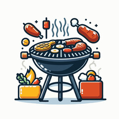 bbq, food, barbecue, grill, party, cooking, meat, picnic, grilling, summer, meal, grilled, cook, beef, cookout, hot, background, barbeque, steak, fire, backyard, pork, flame, delicious, smoke, outdoor
