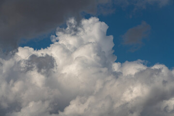 Beautiful blue sky with clouds.