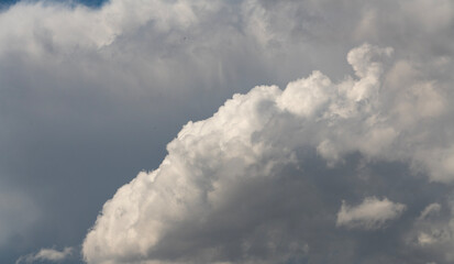Fototapeta premium Beautiful blue sky with clouds.
