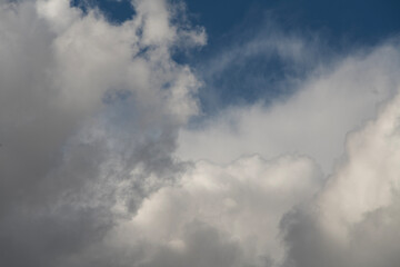 Beautiful blue sky with clouds.