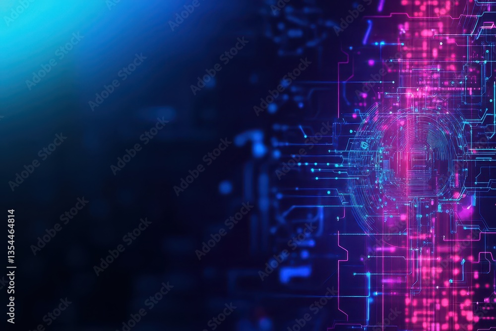 Leinwandbilder Abstract Artificial intelligence Cloud computing Machine learning Technology web background Virtual concept