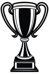 Trophy vector flat icon