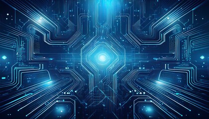 Obraz premium close up circuit board technology concept background