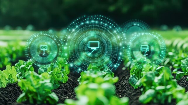 Agri tech innovation showcase merging AI with agriculture futuristic farming solutions