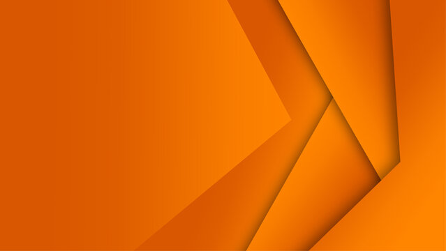 Abstract Orange Background with Geometric Overlapping Shapes in a Modern Design