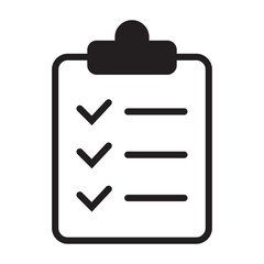 Checklist icon. Clipboard icon.