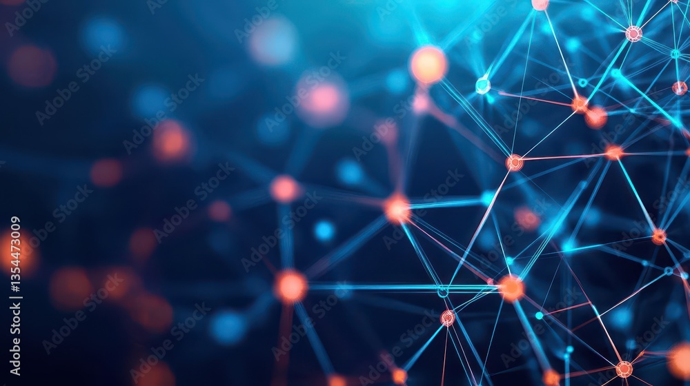 Poster ai generate networking concepts digital space visual representation collaborative environment closeu