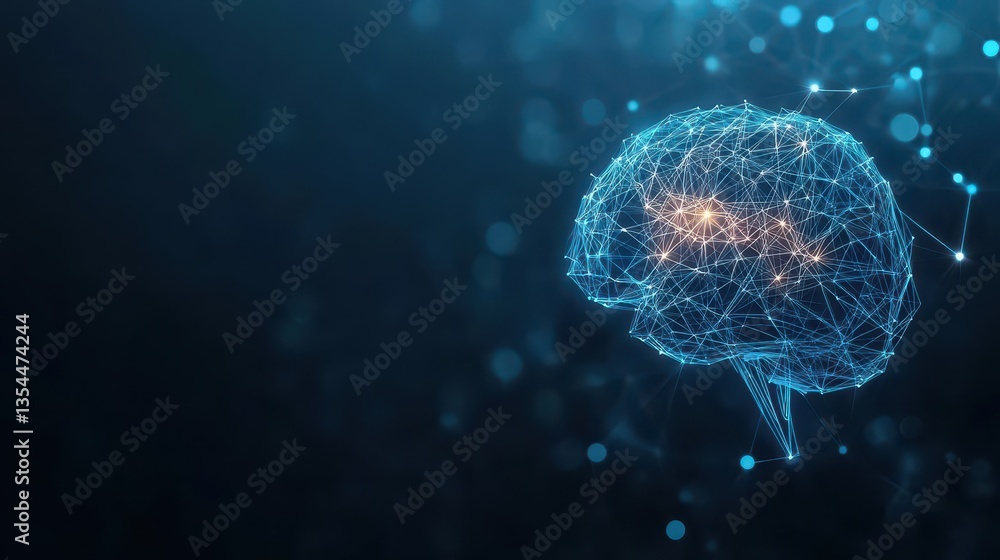 Poster Ai or artificial intelligence chat program or software knowledge and learning solution by genius automation programming Smart search via cyberspace network