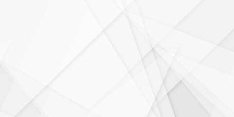 Abstract background 3D white geometric abstract background overlap layer on bright with waves .Modern and geometric pattern of triangles a and minimalist design white clean lines .