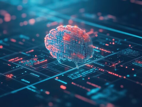 AIs digital realm, a fusion of groundbreaking technology and innovation, Ai Generated