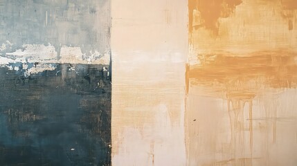 An art show featuring a collection of minimalist abstract paintings, each focusing on subtle textures and the interplay of light and shadow.