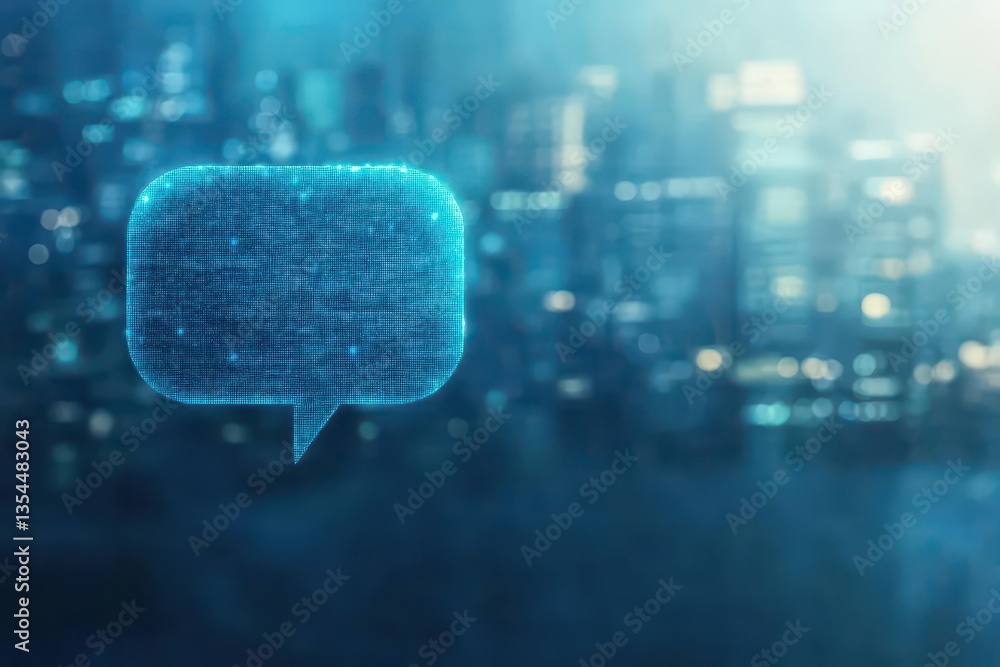 Poster an animated speech bubble
