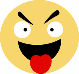 yellow smiley shows the language of heart