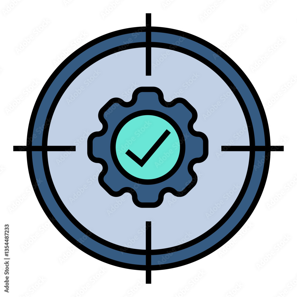 Poster specification vector icon