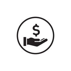 dollar icon vector illustration