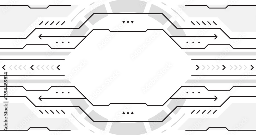 Poster modern and futuristic technology abstract design in grey and white tones, with lines and arrows crea
