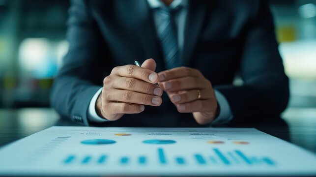 An Indian Chief Financial Officer CFO presenting a financial performance review to stakeholders or a board
