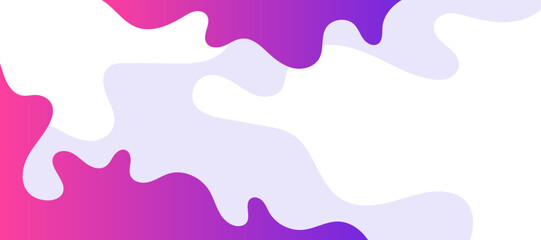 Bright poster with dynamic waves. Vector illustration in minimal flat style.