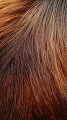 Naklejka premium Close up view of soft wavy brownish golden fur texture