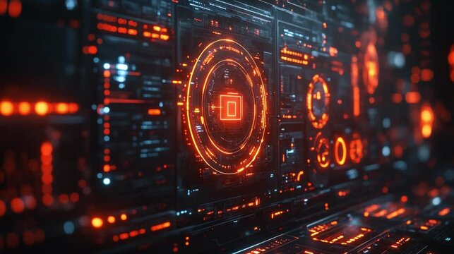 An abstract concept showing a keylogger icon on a computer screen with personal data being extracted in real-time. 293