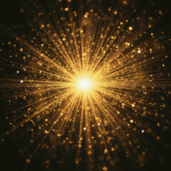Golden Light Flash on Grey - Generate AI