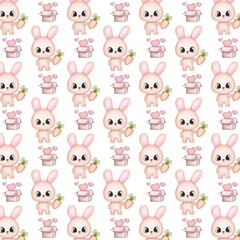 Cute rabbit background