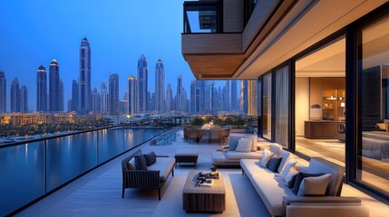Luxury Dubai Penthouse with Breathtaking Cityscape Views
