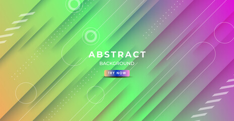 modern green pink colorful liquid geometric background, with dtripe shadow background.