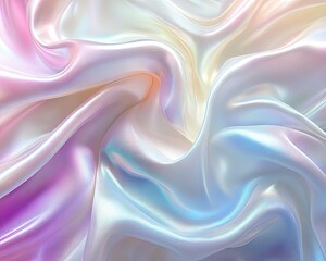Obraz premium Iridescent pearl texture background with soft swirling light, luminous pearl texture background with delicate pastel gradient, elegant iridescent pearl texture background featuring soft glow