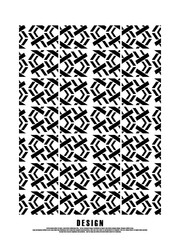 Retro black and white geometric pattern background, vector abstract circles, abstract pattern art.