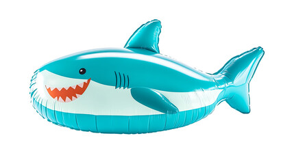 PNG light-blue fun shark 3d inflatable illustration accessory animal summer